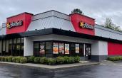 A remodeled Hardee's restaurant. 