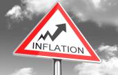Inflation caution sign. 