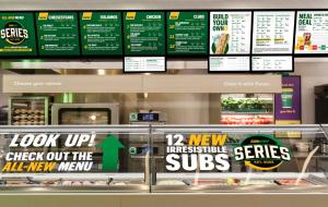 Subway Series menuboard.