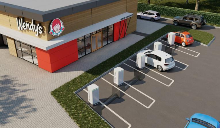 a rendering of Wendy's underground delivery system. 